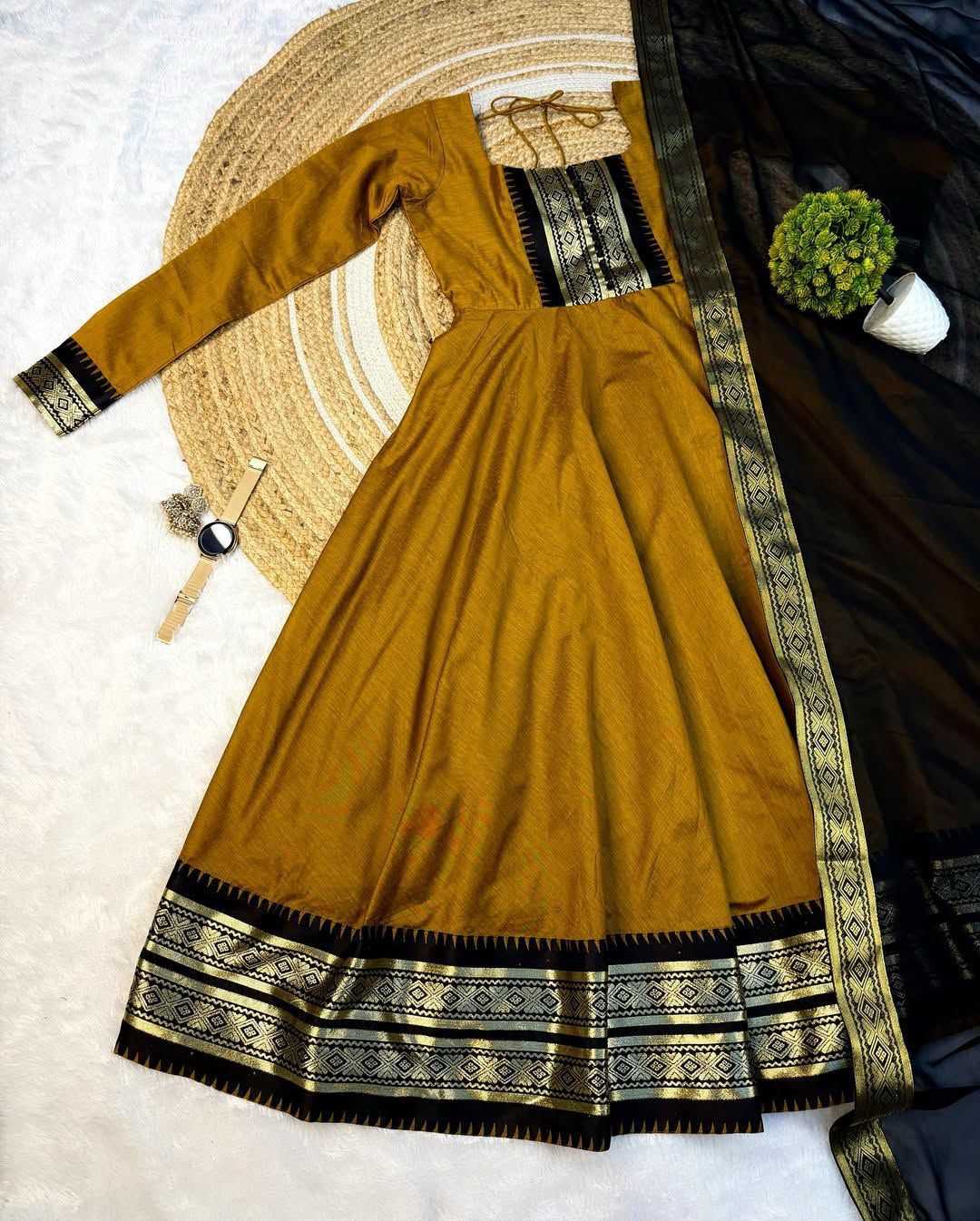 Aditi Silk Cotton Fancy Gown