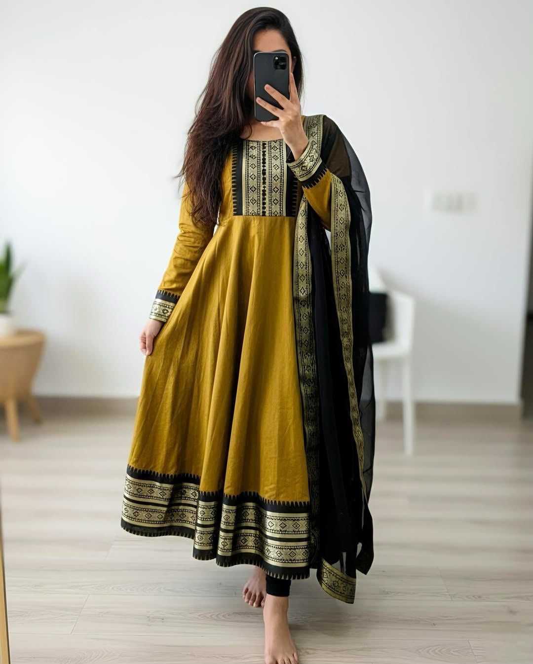 Aditi Silk Cotton Fancy Gown