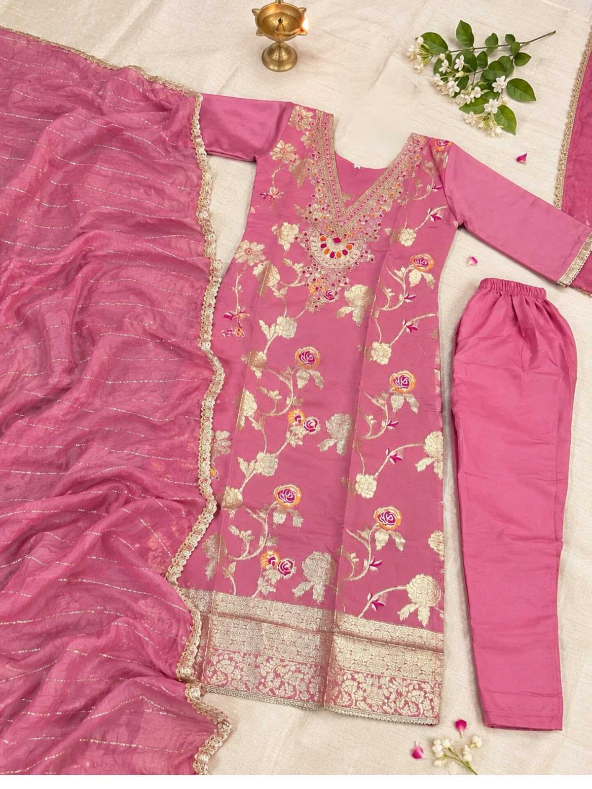 Anika Chanderi Cotton Suit