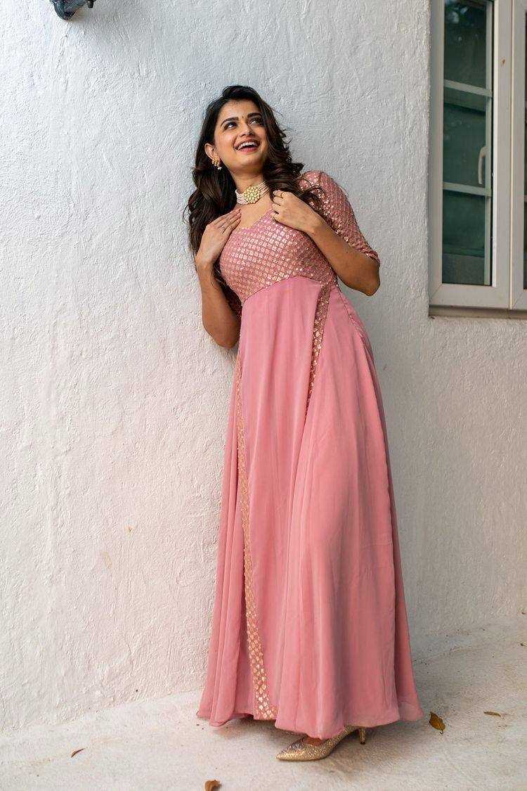 Bhargavi Faux Georgette Embroidery Gown