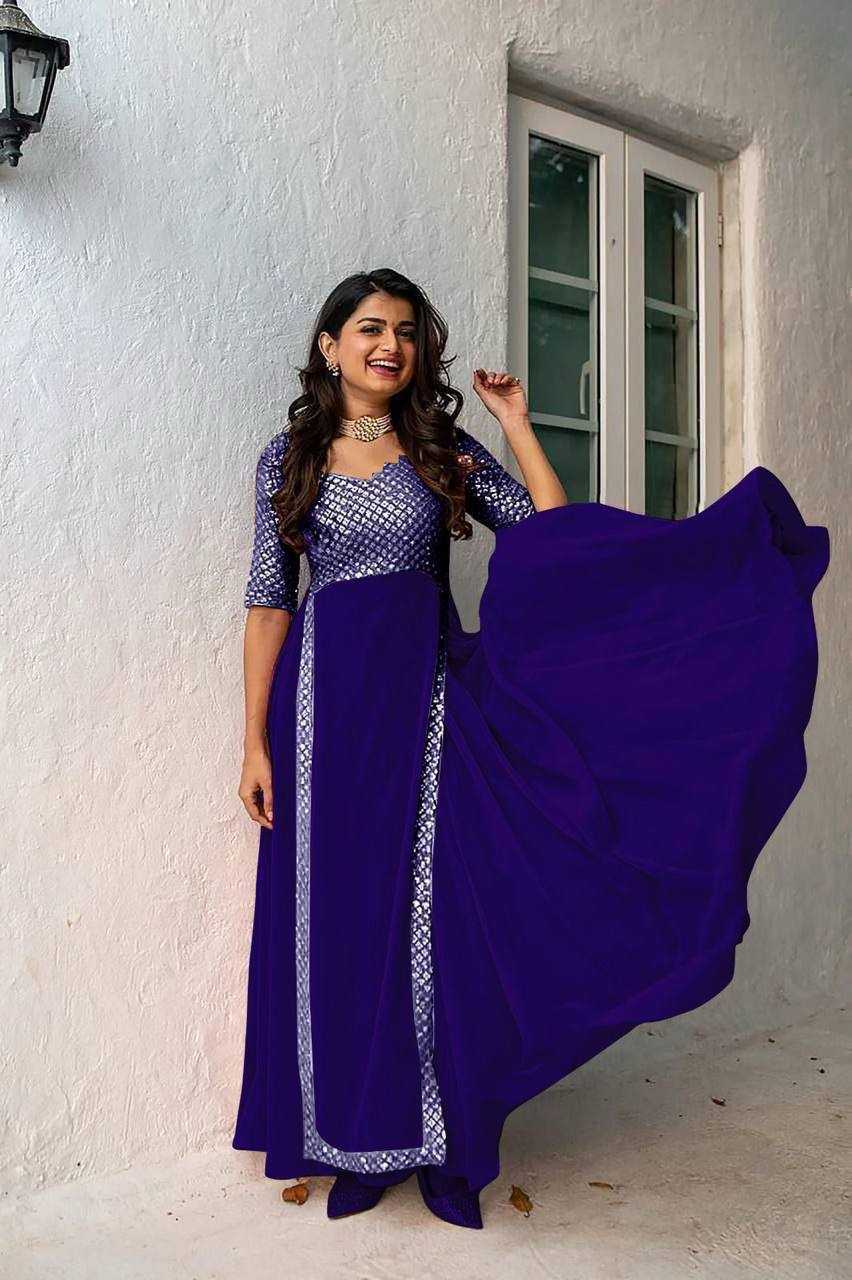Bhargavi Faux Georgette Embroidery Gown