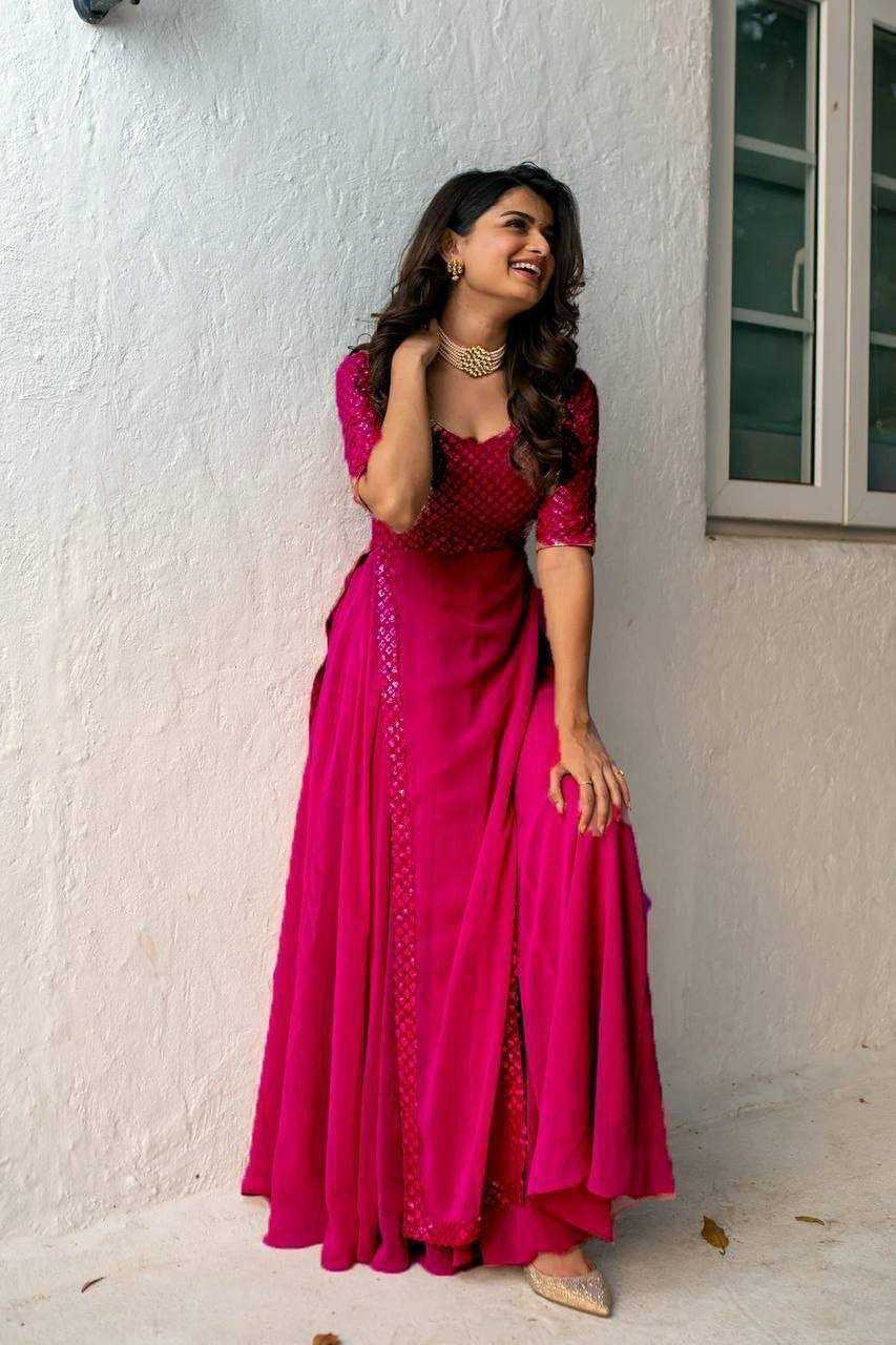 Bhargavi Faux Georgette Embroidery Gown