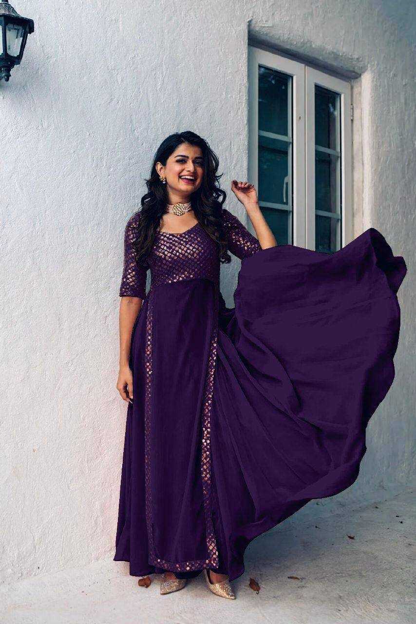 Bhargavi Faux Georgette Embroidery Gown