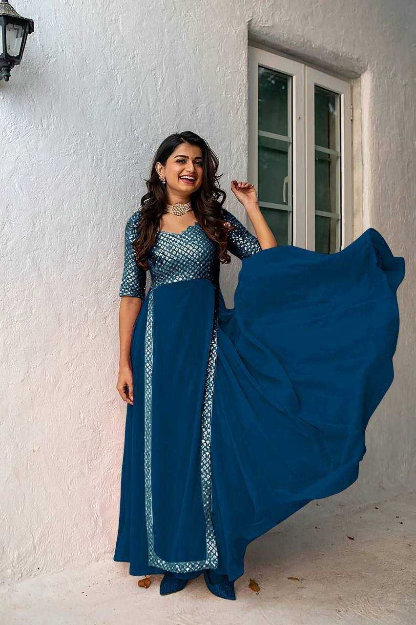 Bhargavi Faux Georgette Embroidery Gown