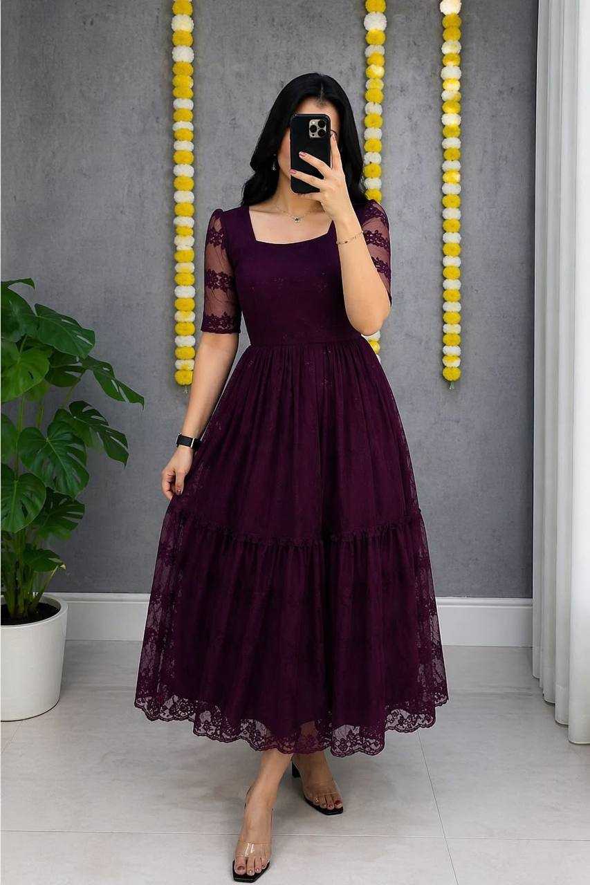Devahuti Net Embroidery Gown
