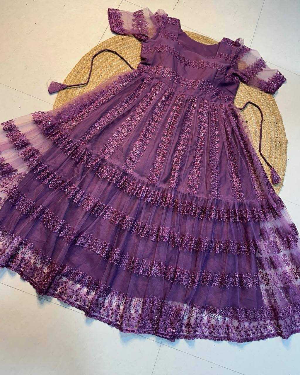 Devahuti Net Embroidery Gown