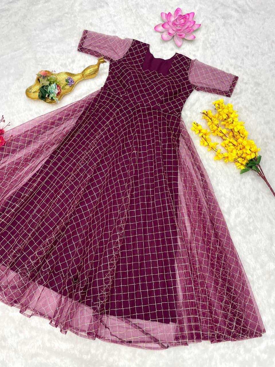 Dhanishta Net Fancy Gown