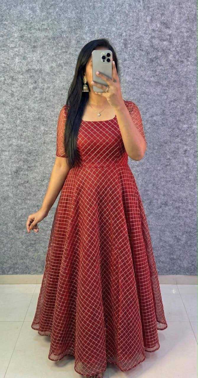 Dhanishta Net Fancy Gown