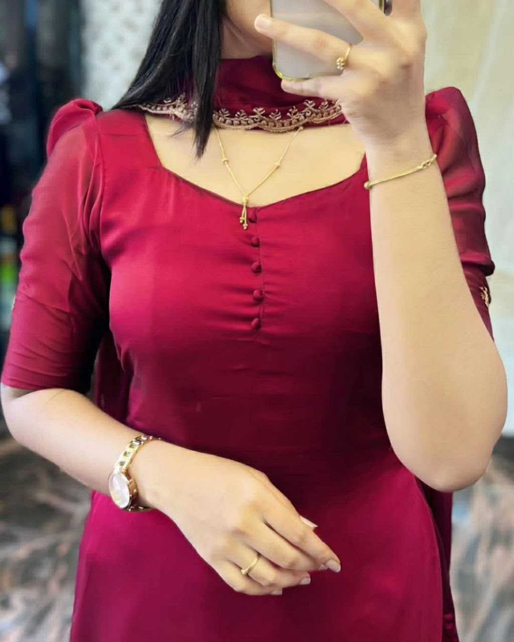 Drishti Premium Georgette Designer Kurti