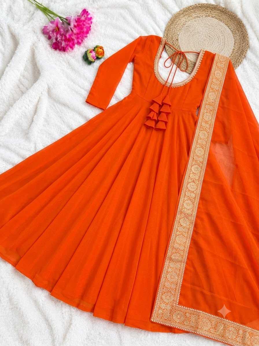 Drishti Rangoli Silk Anarkali Gown