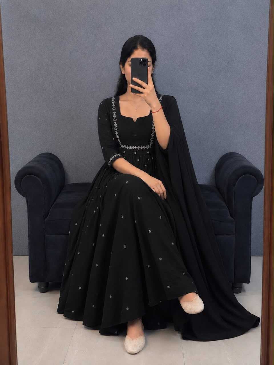 Eshani Soft Silk Anarkali Gown