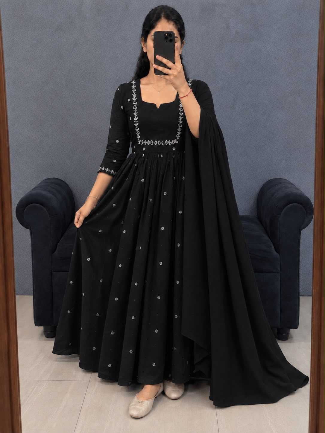 Eshani Soft Silk Anarkali Gown