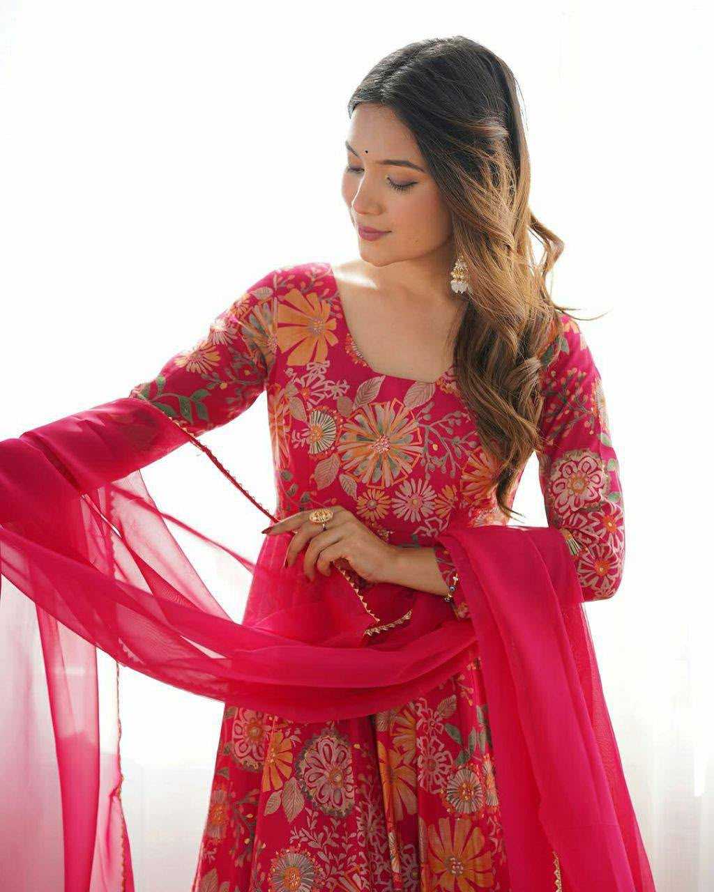Evani Faux Georgette Printed Suit