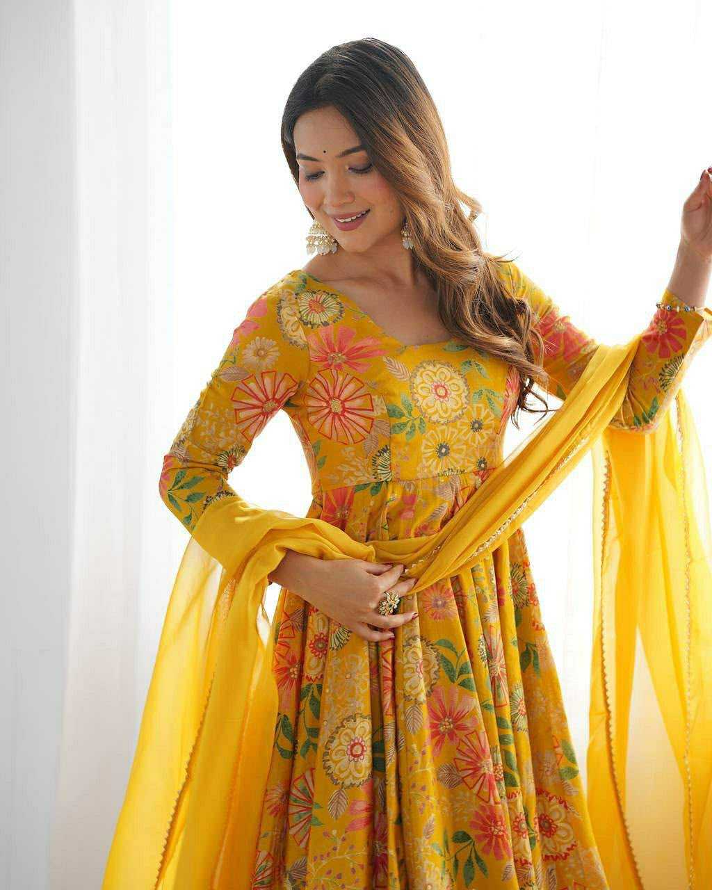 Evani Faux Georgette Printed Suit