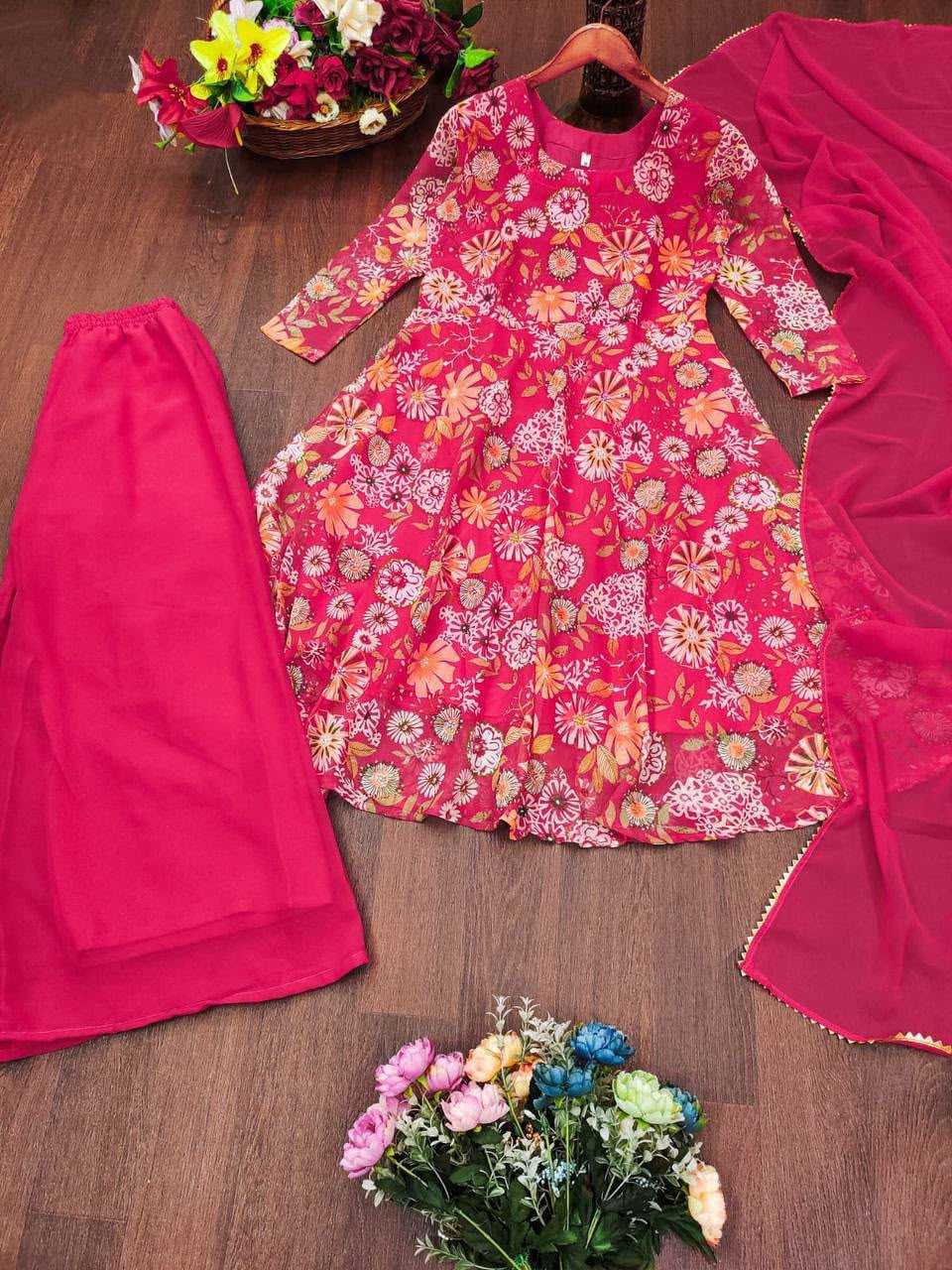 Evani Faux Georgette Printed Suit