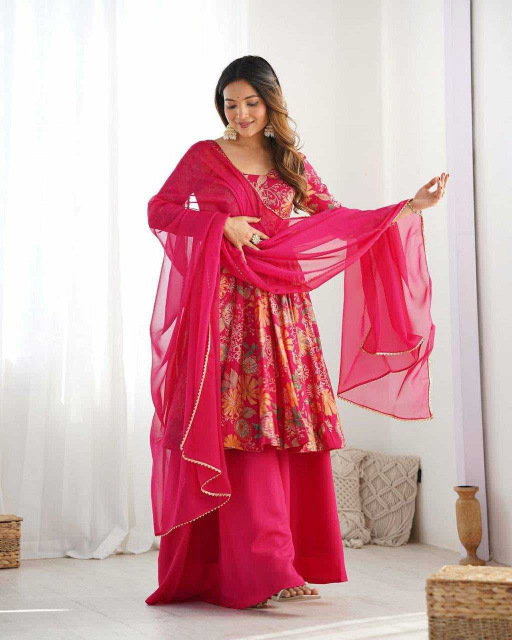 Evani Faux Georgette Printed Suit