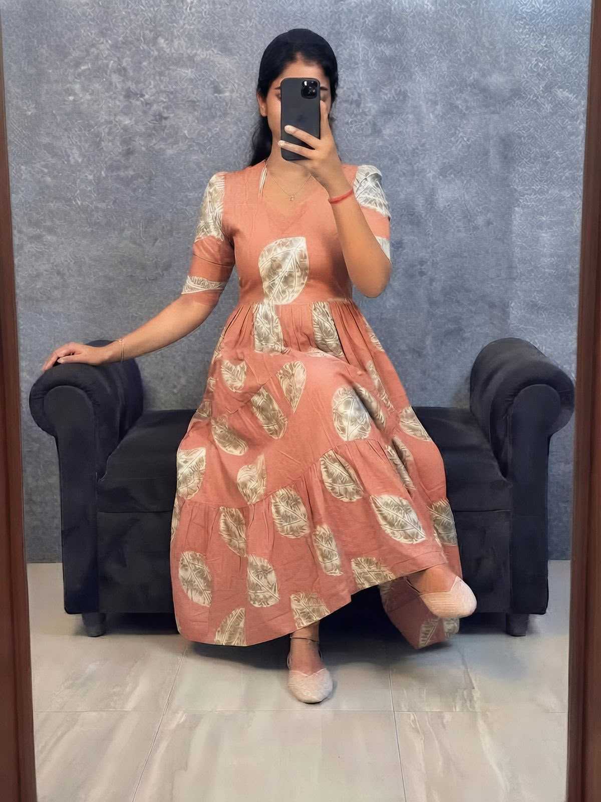 Evani Soft Cotton Printed Gown