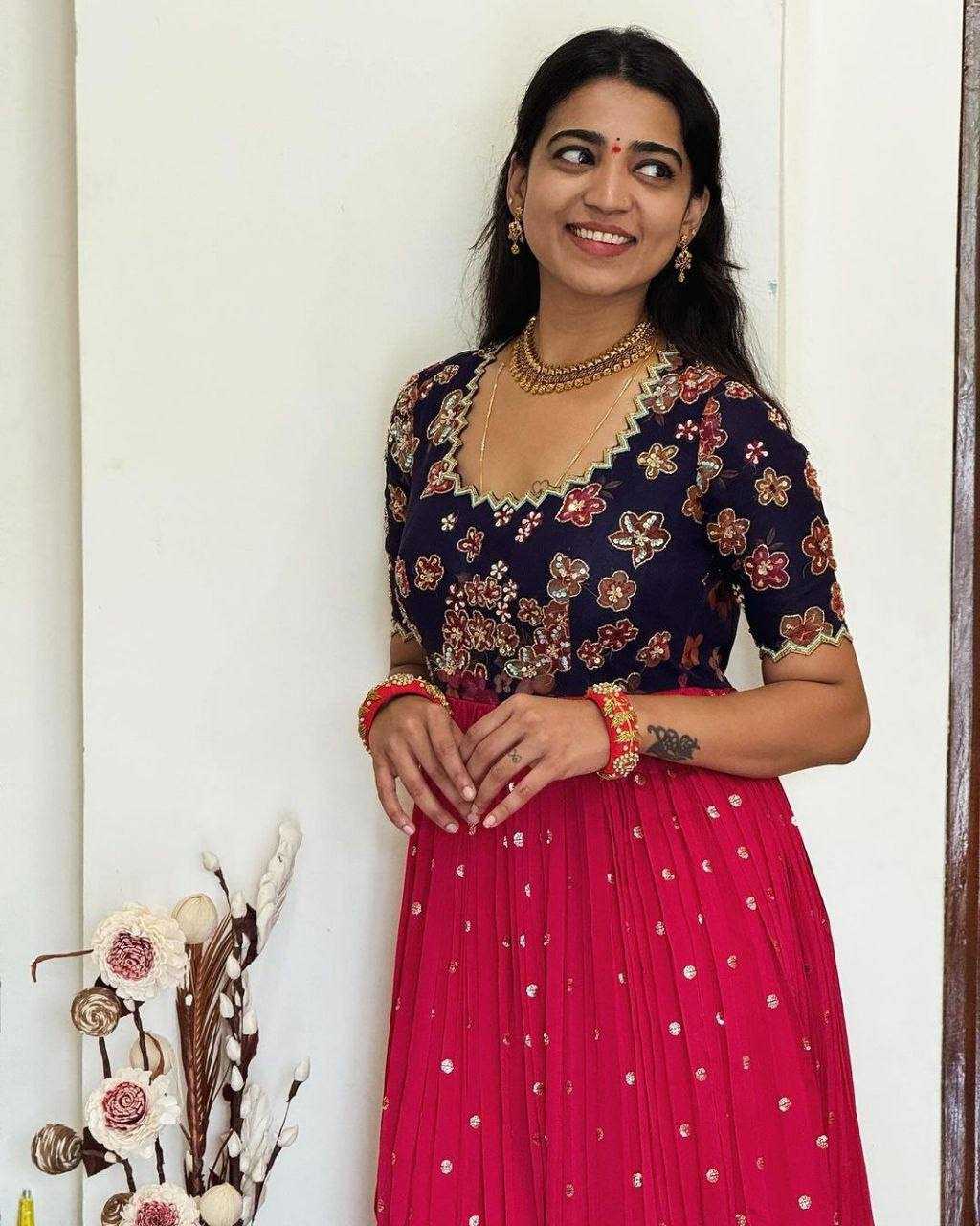 Haimavati Georgette Embroidery Gown