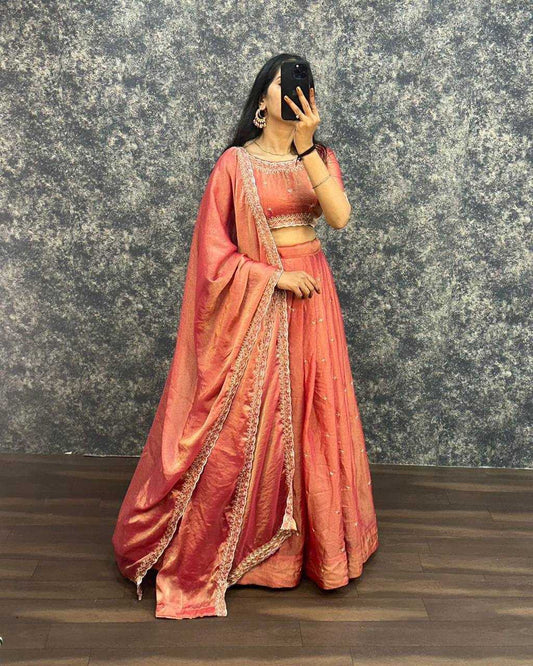 Jaimini Tissue Silk Lehenga