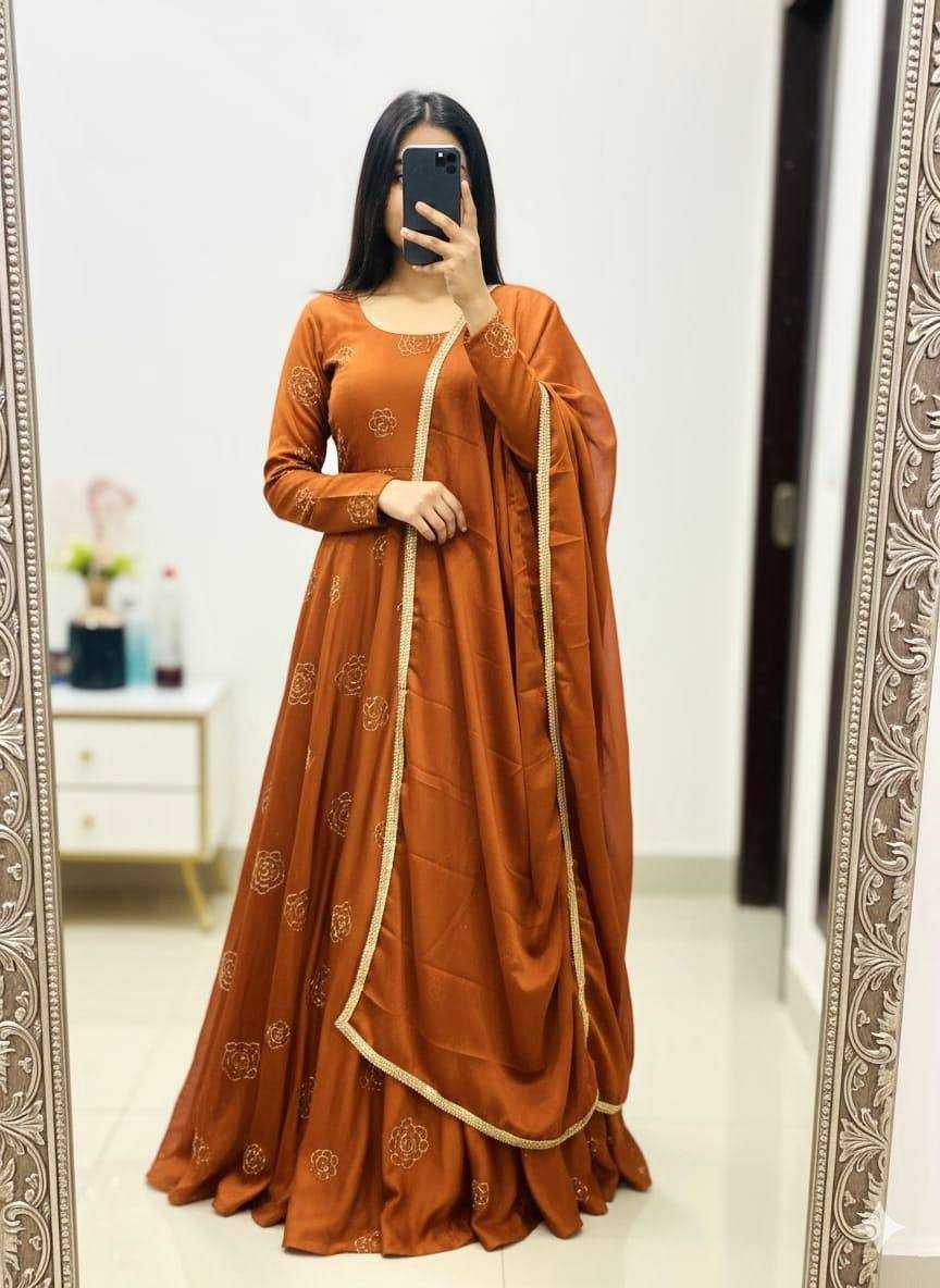 Kadambari Rangoli Silk Party Gown