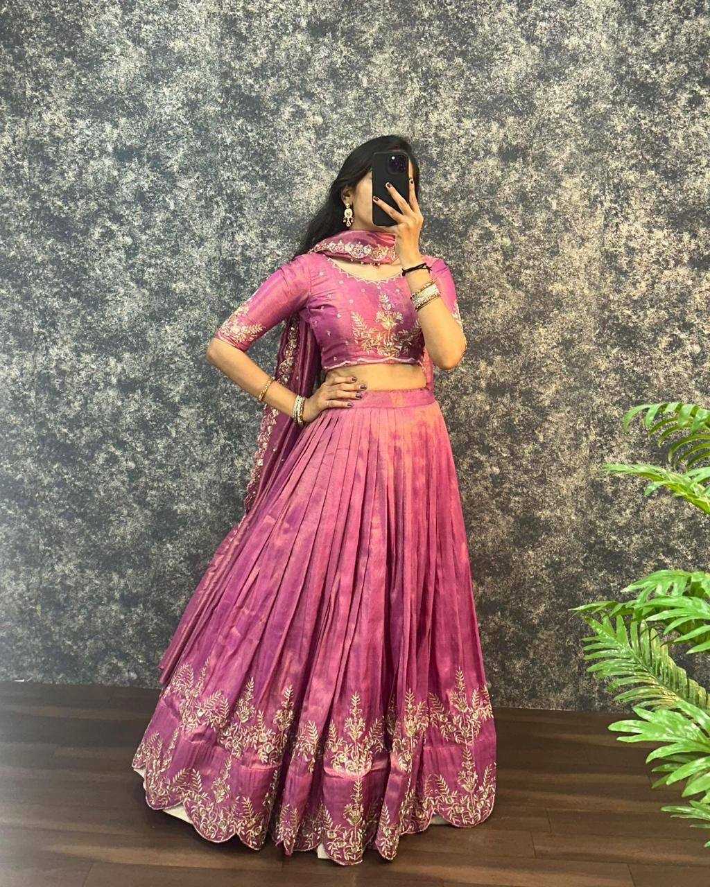 Kaumudi Tissue Fancy Lehenga