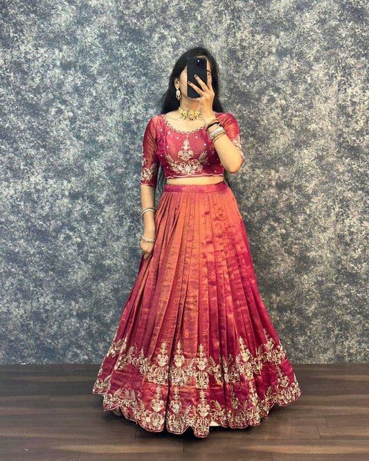 Kaumudi Tissue Fancy Lehenga