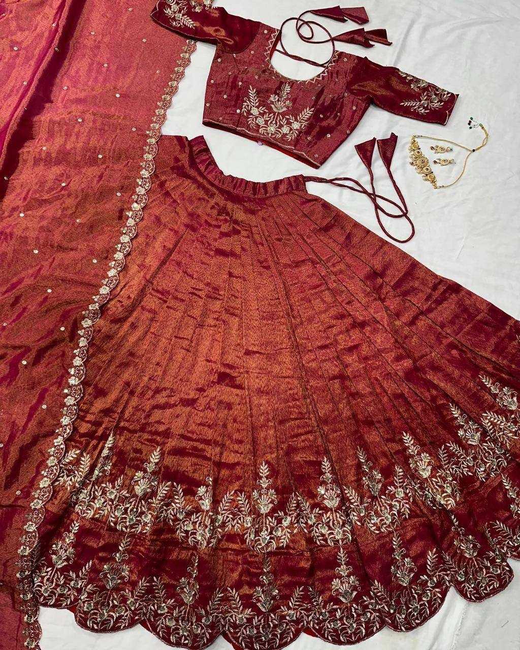 Kaumudi Tissue Fancy Lehenga
