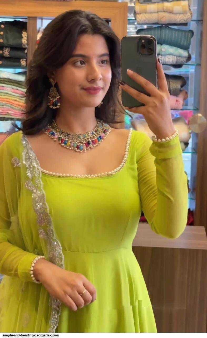 Madhulika Faux Georgette Fancy Gown