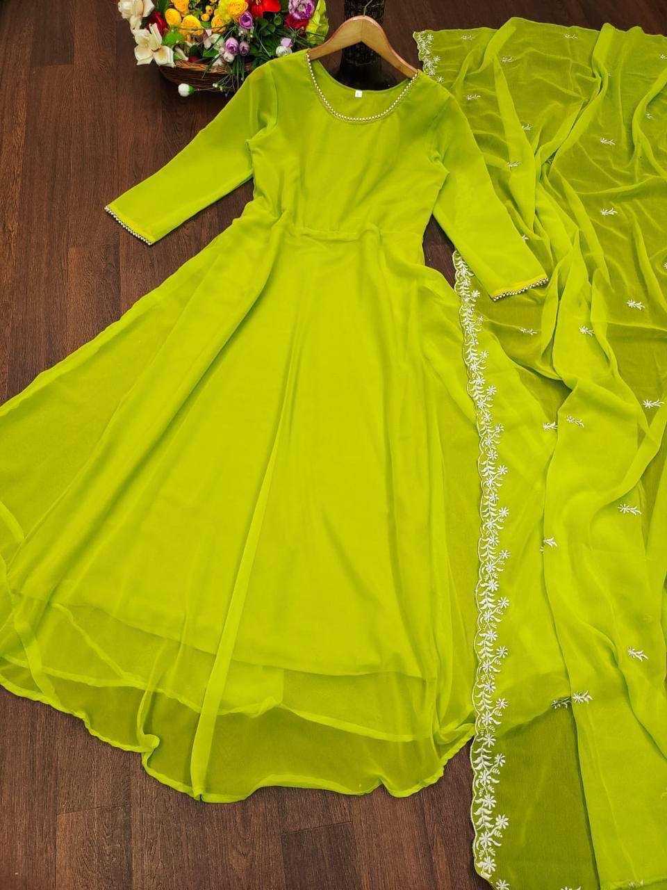 Madhulika Faux Georgette Fancy Gown