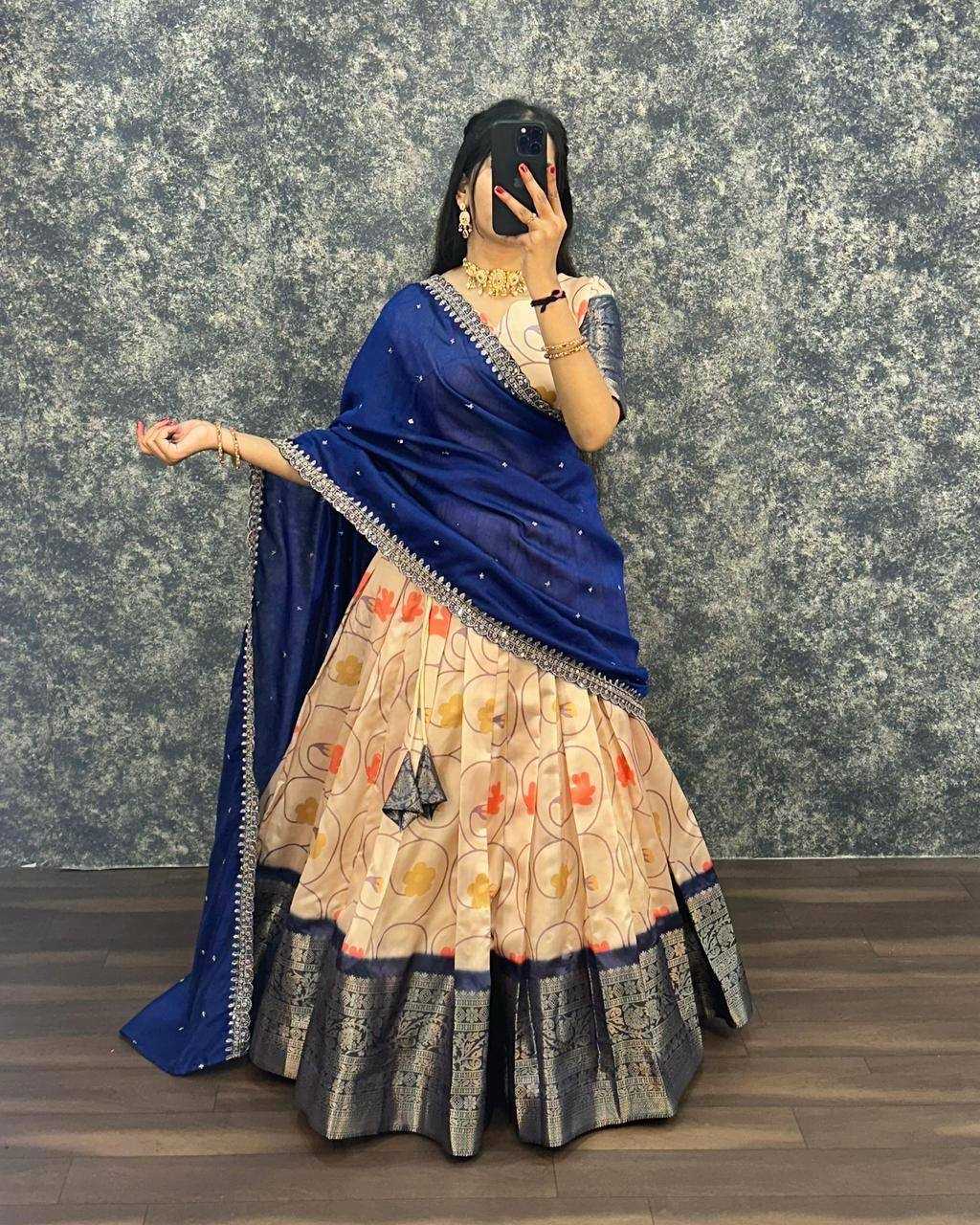 Mrinalini Lichi Silk Traditional Lehenga