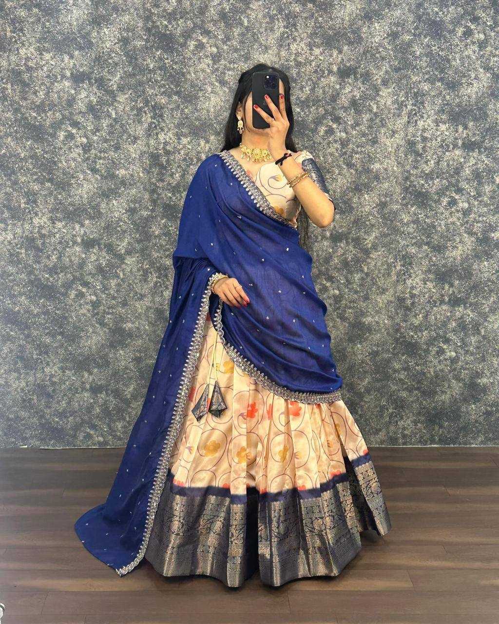 Mrinalini Lichi Silk Traditional Lehenga