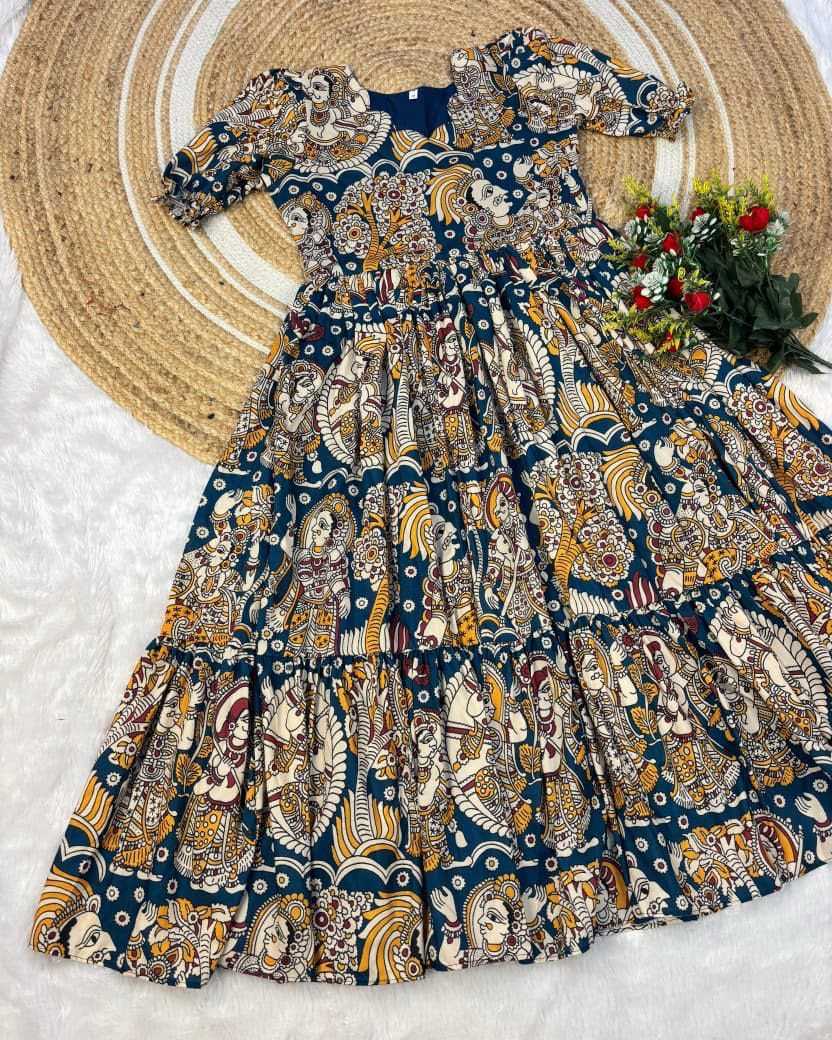 Nitya Muslin Cotton Printed Gown