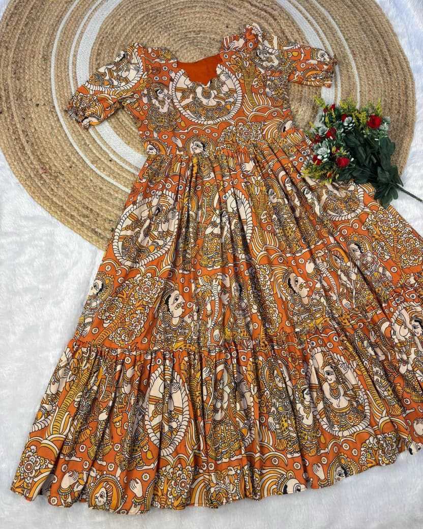 Nitya Muslin Cotton Printed Gown