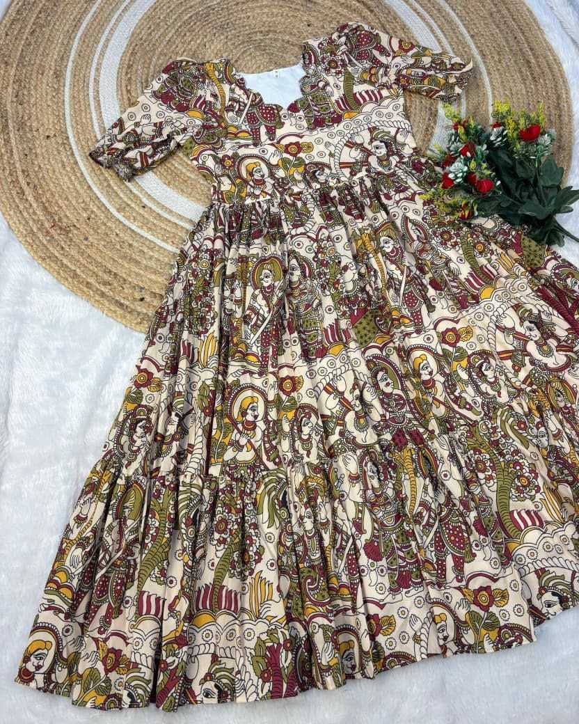 Nitya Muslin Cotton Printed Gown