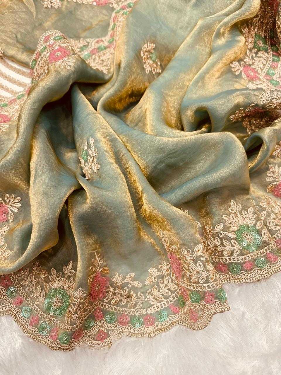 Satin Silk Party Wear Saree