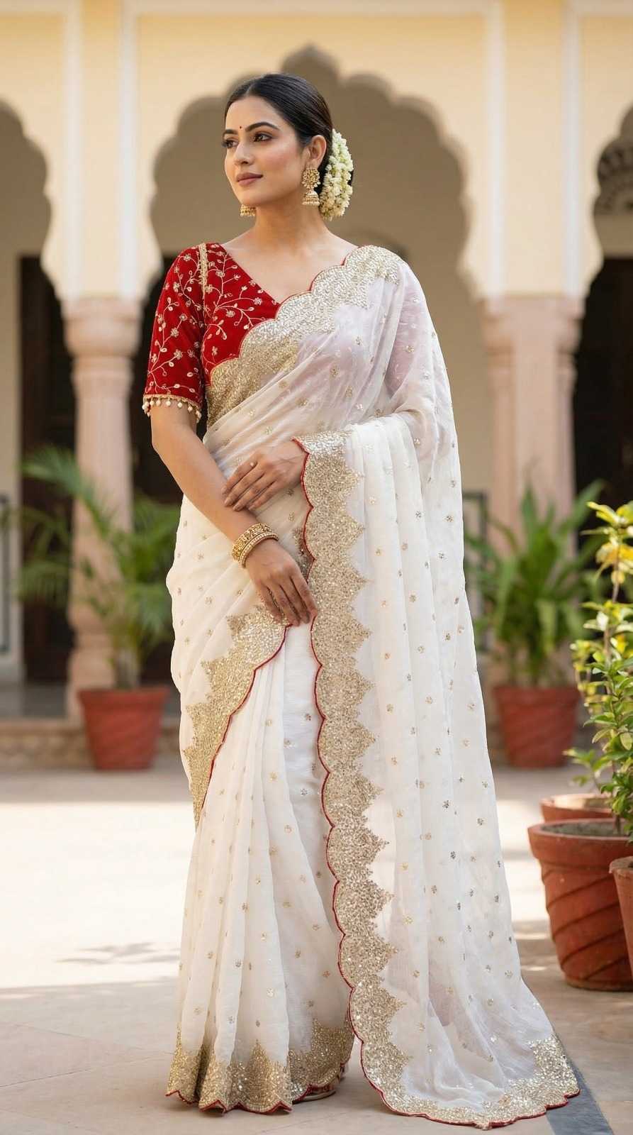 Chiffon Sequence Saree