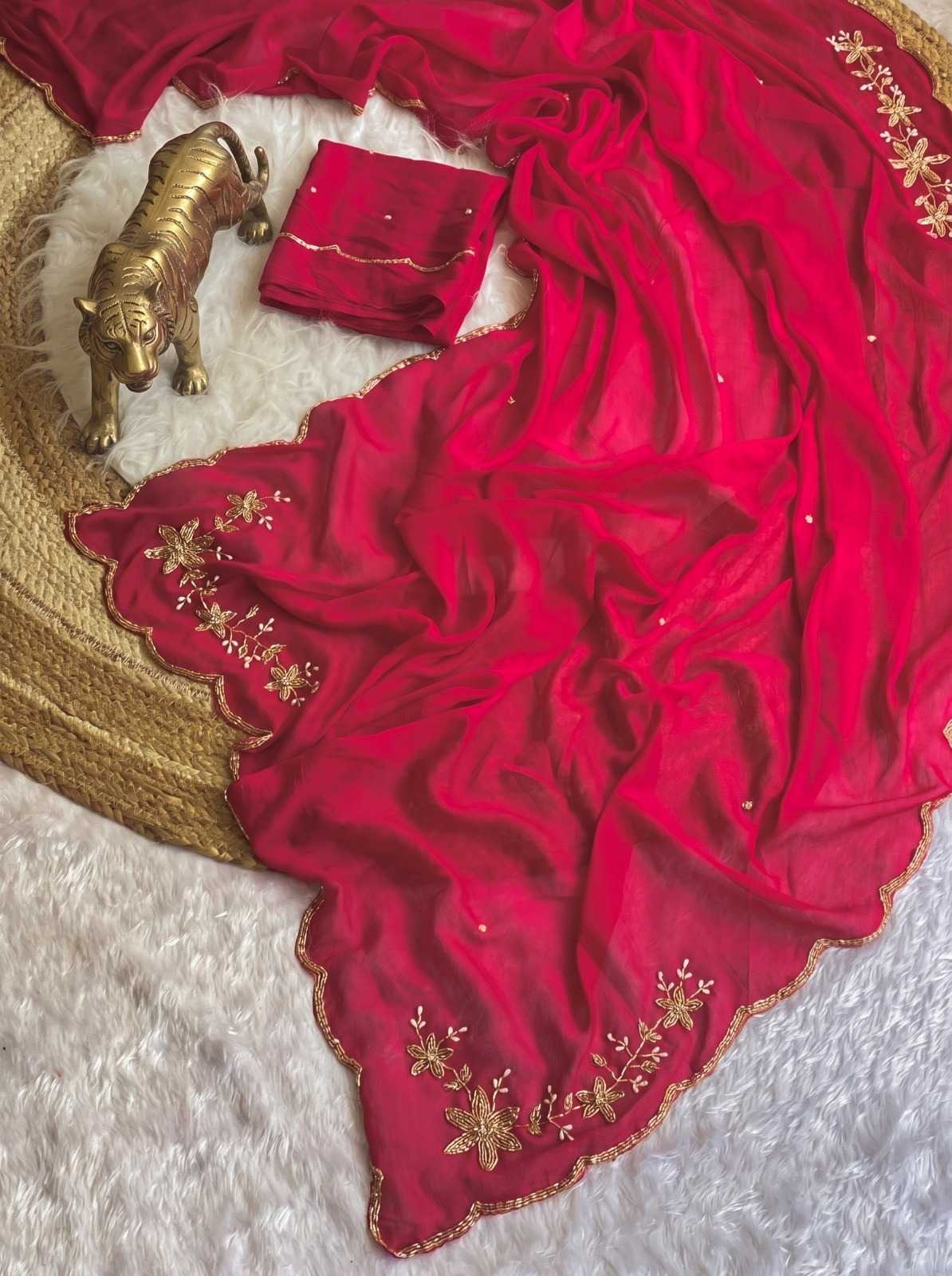 Crush Silk Party Wear Saree