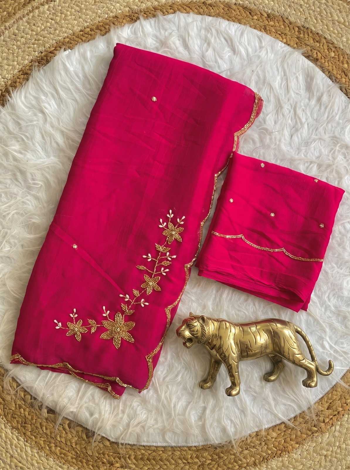 Crush Silk Party Wear Saree