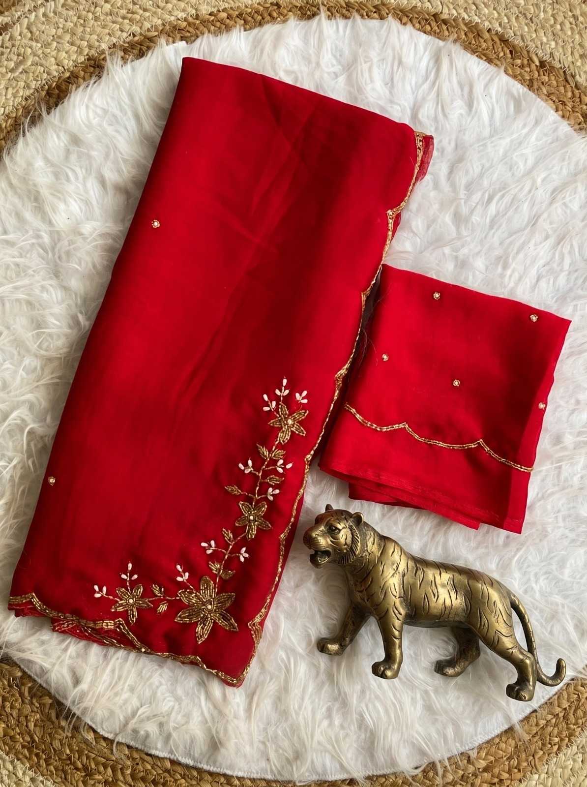 Crush Silk Party Wear Saree