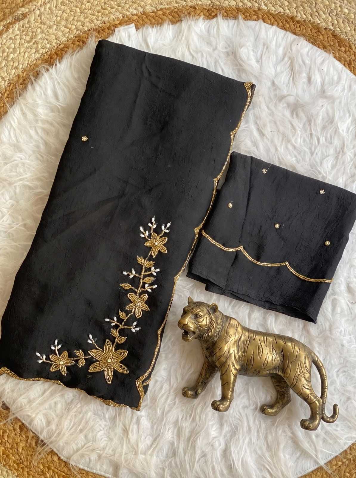 Crush Silk Party Wear Saree