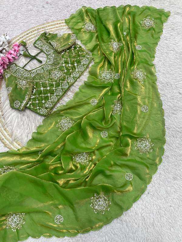 Satin Silk Party Wear Saree