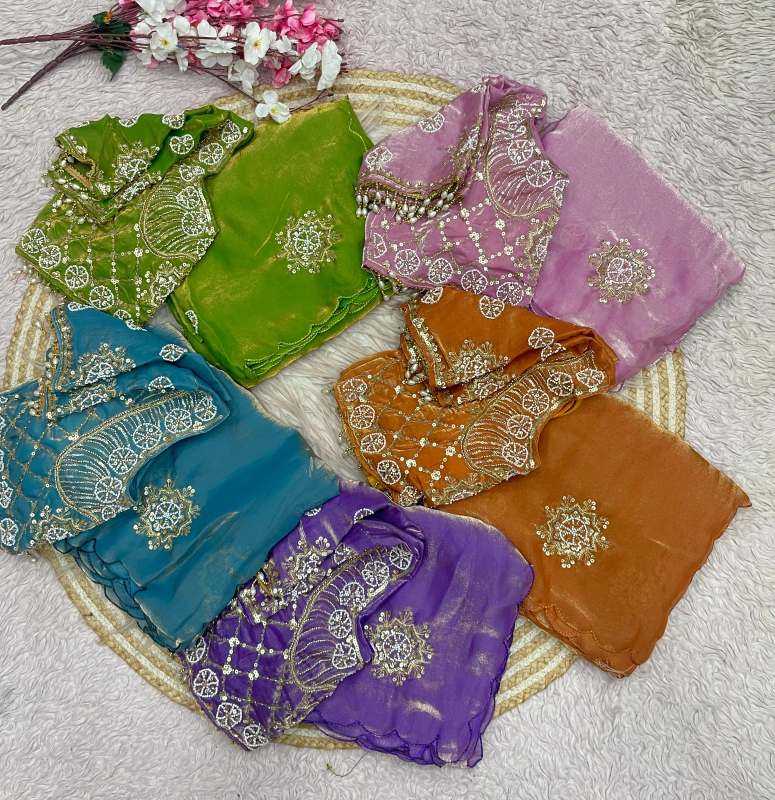 Satin Silk Party Wear Saree