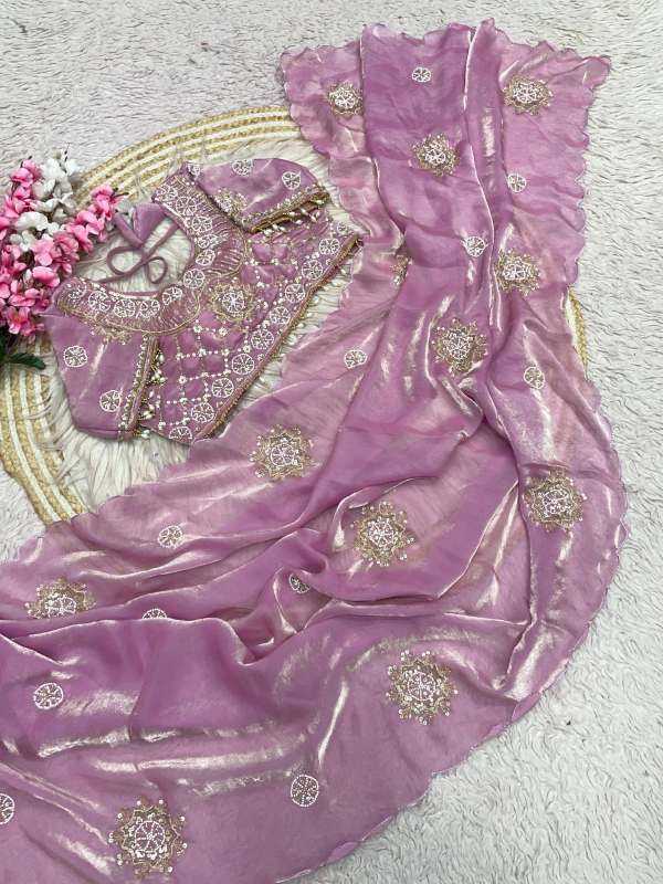 Satin Silk Party Wear Saree