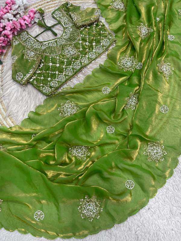 Satin Silk Party Wear Saree