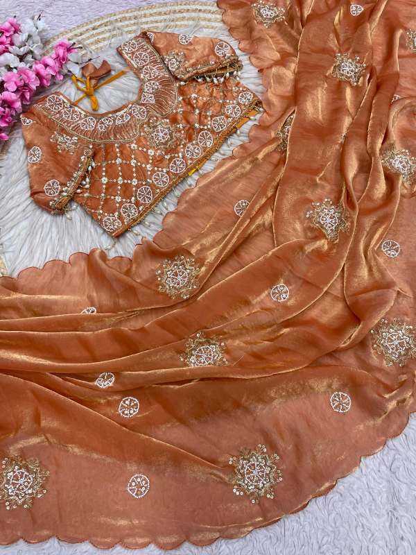 Satin Silk Party Wear Saree