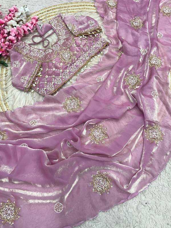 Satin Silk Party Wear Saree