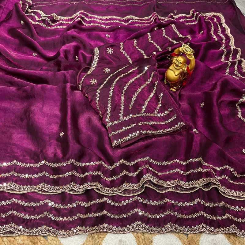 Katrina Satin Designer Saree