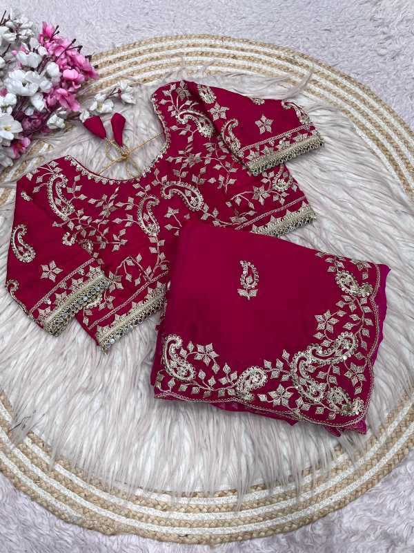 Kinjal Satin Sequence Saree