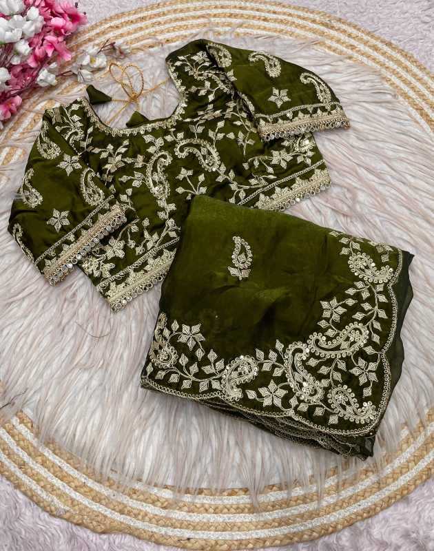Kinjal Satin Sequence Saree