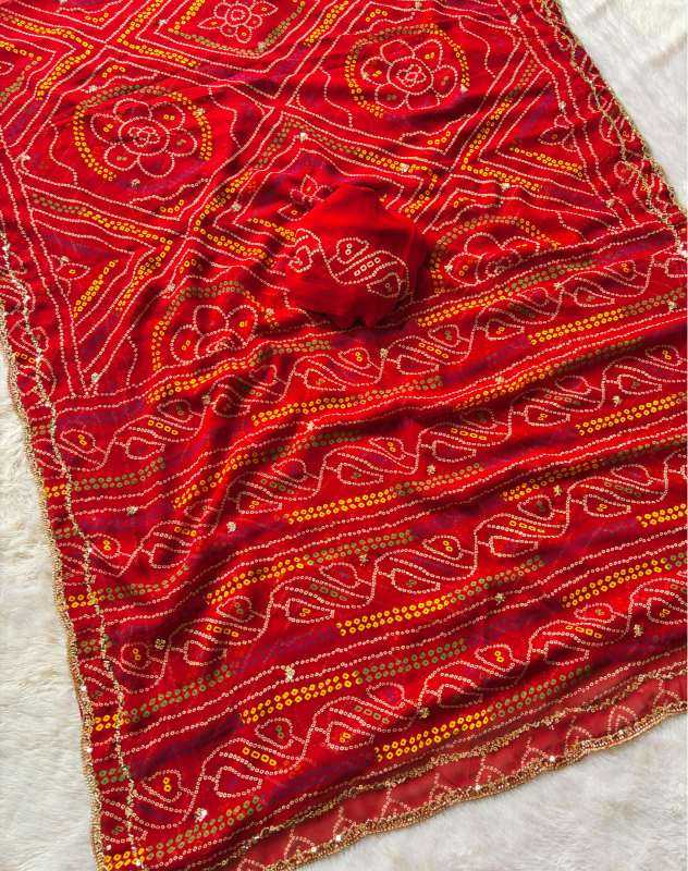 Faux Georgette Printed Saree